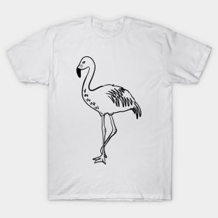 Stick figure flamingo T-Shirt